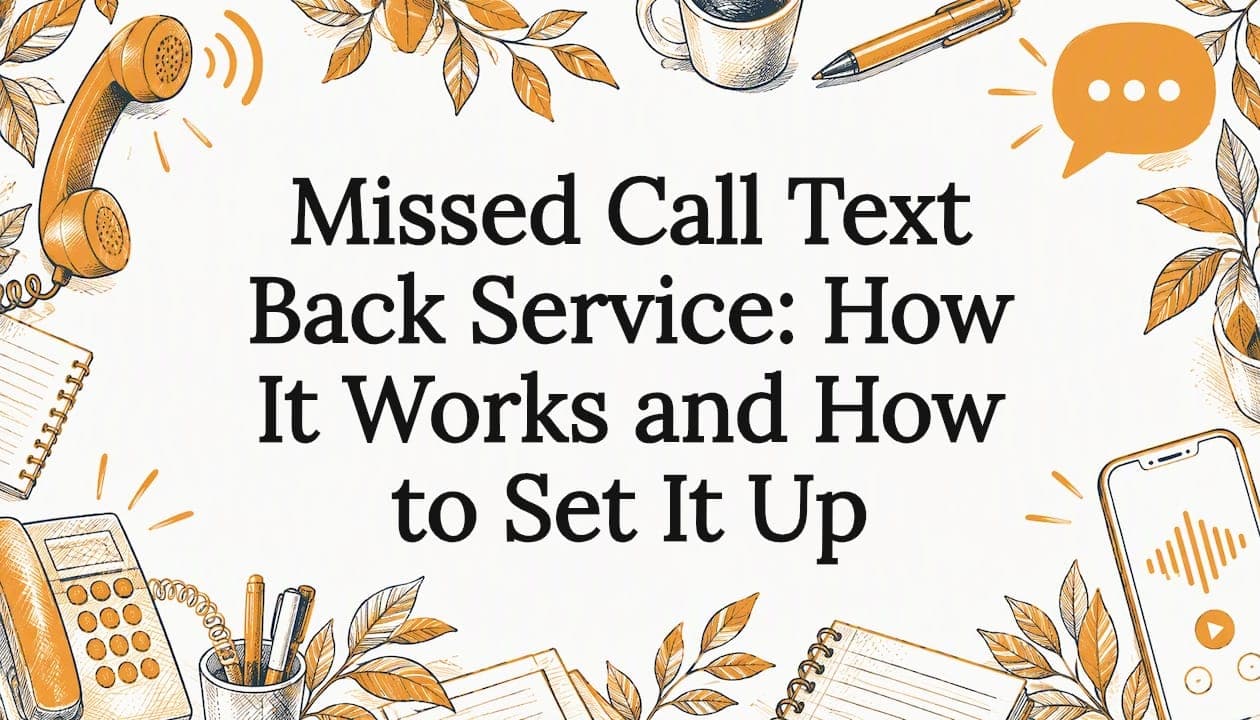Missed Call Text Back Service: How It Works and How to Set It Up